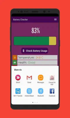 Battery Checker - Battery Information android App screenshot 0